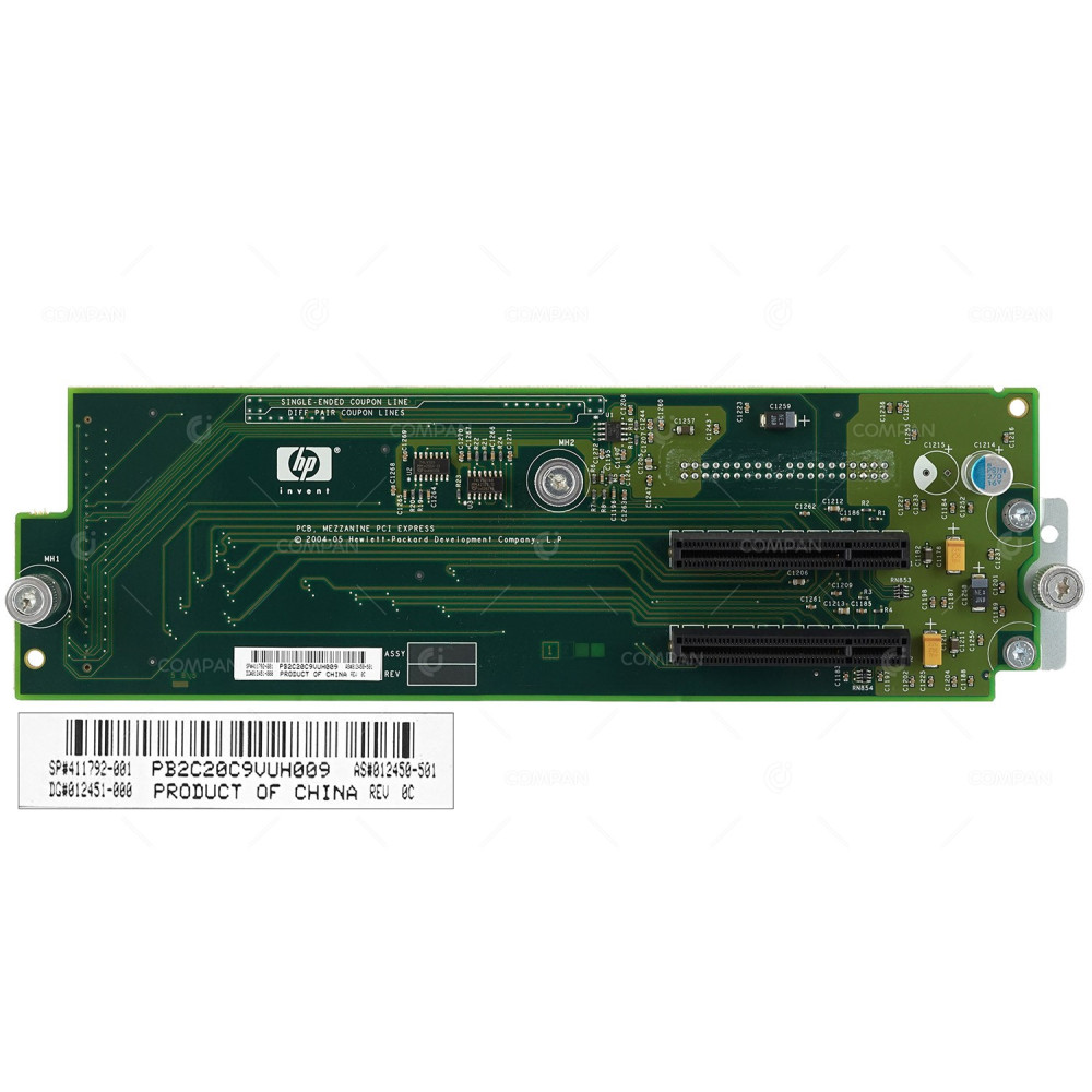 411792-001 HP PCI EXPRESS MEZZANINE CARD FOR PROLIANT DL580 G3 012451-000, 012450-001